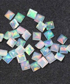 Natural Ethiopian Opal Princess Cut Gemstone