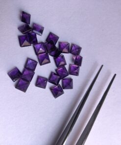 Natural African Amethyst Square Gemstone