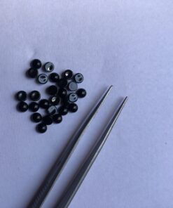Natural Black Onyx Smooth Round Cabochon