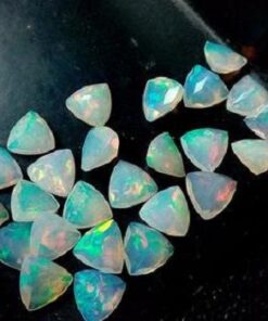 Natural Ethiopian Opal Faceted Trillion Gemstone