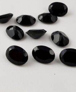 2x3mm Natural Black Onyx Oval Cut Gemstone
