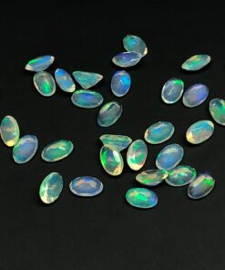 Natural Ethiopian Opal Faceted Oval Gemstone