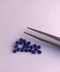 4mm Natural Lapis Lazuli Round Rose Cut Cabochon