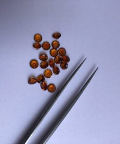4mm Natural Brandy Citrine Round Cut Gemstone