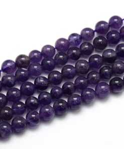 Shop 10mm Natural Amethyst Smooth Round Beads