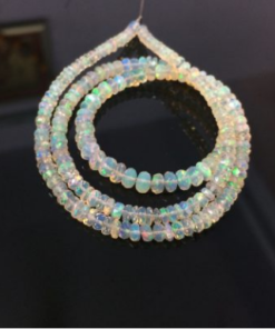 ethiopian opal rondelle beads