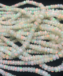 milky ethiopian opal beads