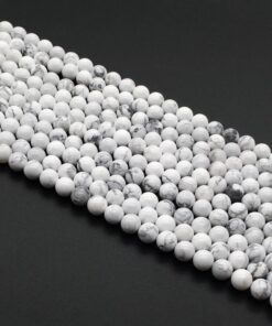 Shop 4mm Natural White Howlite Smooth Round Beads