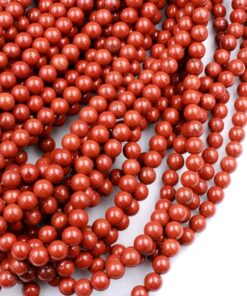 Shop 4mm Natural Red Jasper Smooth Round Beads