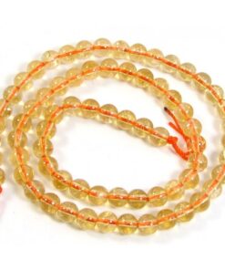 Shop 6mm Natural Citrine Smooth Round Beads