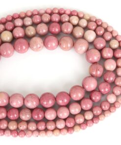 Shop 8mm Natural Pink Rhodonite Smooth Round Beads