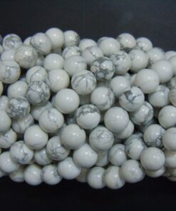 Shop 8mm Natural White Howlite Smooth Round Beads