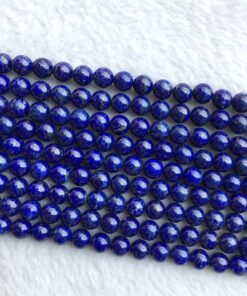 Shop Natural Lapis Lazuli Smooth Round Beads Strand