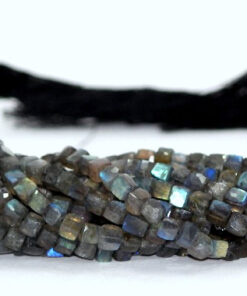 Shop Natural Labradorite Faceted Box Beads Strand