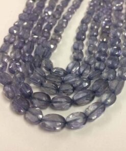 Shop Natural Iolite Faceted Oval Beads Strand