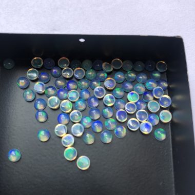 4mm Natural Ethiopian Opal Smooth Round Cabochon