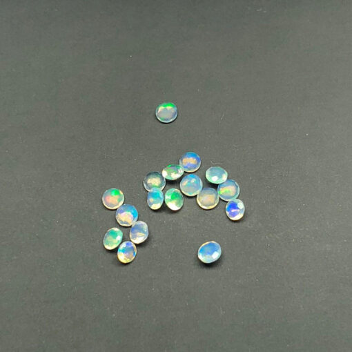 3mm Natural Ethiopian Opal Round Cut Gemstone