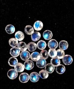 3mm Natural Rainbow Moonstone Round Cut Gemsone