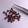 4mm Natural Red Garnet Smooth Round Cabochon