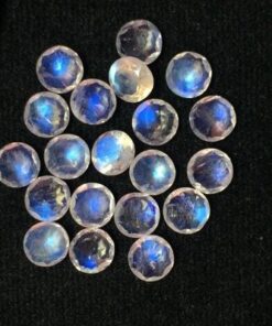 5mm Natural Rainbow Moonstone Round Cut Gemsone