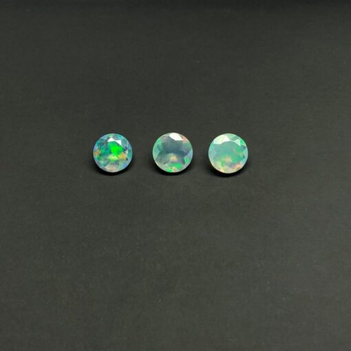 6mm Natural Ethiopian Opal Round Cut Gemstone
