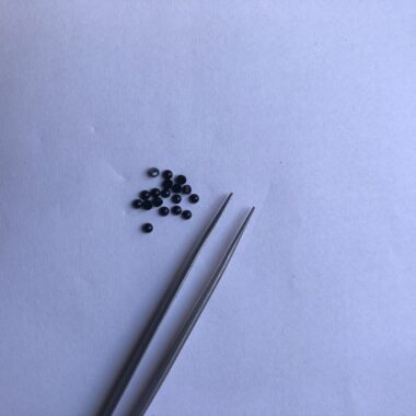 2mm Natural Black Onyx Smooth Round Cabochon
