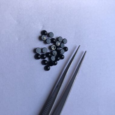 3mm Natural Black Onyx Smooth Round Cabochon
