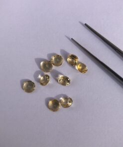 5mm Natural Citrine Faceted Round Cut Gemstone