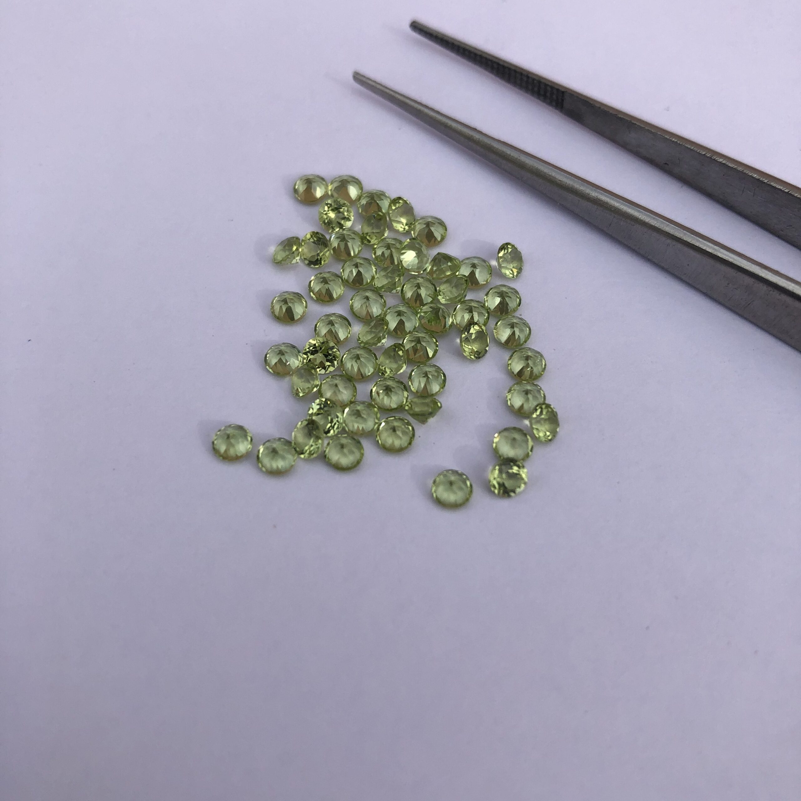 3mm Natural Peridot Faceted Round Cut Gemstone 3mm Natural Peridot Faceted Round Cut Gemstone