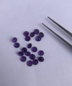 5mm Natural African Amethyst Round Cut Gemstone