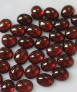 10x14mm Natural Red Garnet Smooth Oval Cabochon
