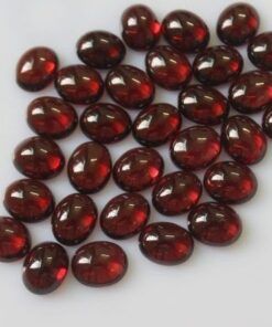 4x3mm Natural Red Garnet Smooth Oval Cabochon