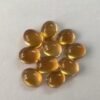 4x3mm Natural Citrine Smooth Oval Cabochon