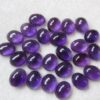 5x3mm Natural Amethyst Smooth Oval Cabochon