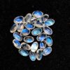 10x14mm Natural Rainbow Moonstone Oval Cut Gemstone