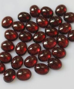 5x4mm Natural Red Garnet Smooth Oval Cabochon