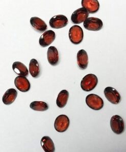 5x4mm Natural Red Garnet Oval Cut Gemstone