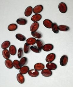 6x4mm Natural Red Garnet Oval Cut Gemstone