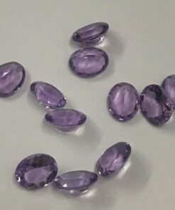 6x8mm Natural Amethyst Oval Cut Gemstone