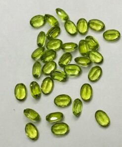 10x14mm Natural Peridot Oval Cut Gemstone