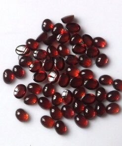 7x9mm Natural Red Garnet Smooth Oval Cabochon