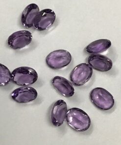 7x9mm Natural Amethyst Oval Cut Gemstone