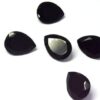 10x12mm Natural Black Onyx Pear Cut Gemstone