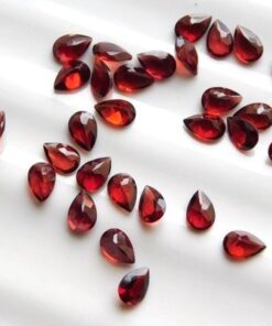10x12mm Natural Red Garnet Pear Cut Gemstone