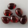 10x12mm Natural Red Garnet Smooth Pear Cabochon