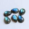 10x12mm Natural Labradorite Smooth Pear Cabochon