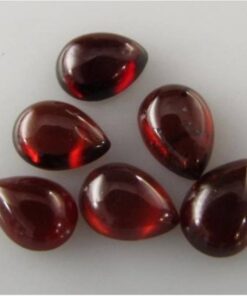 10x14mm Natural Red Garnet Smooth Pear Cabochon