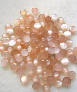 2mm peach moonstone round