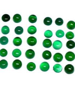 3mm green chalcedony round