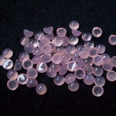 3mm pink chalcedony round